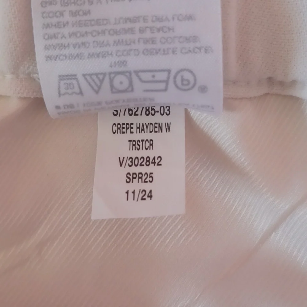 Banana Republic Hayden Crepe Wide Leg High Rise Pants Stretch Pull On Pockets XL